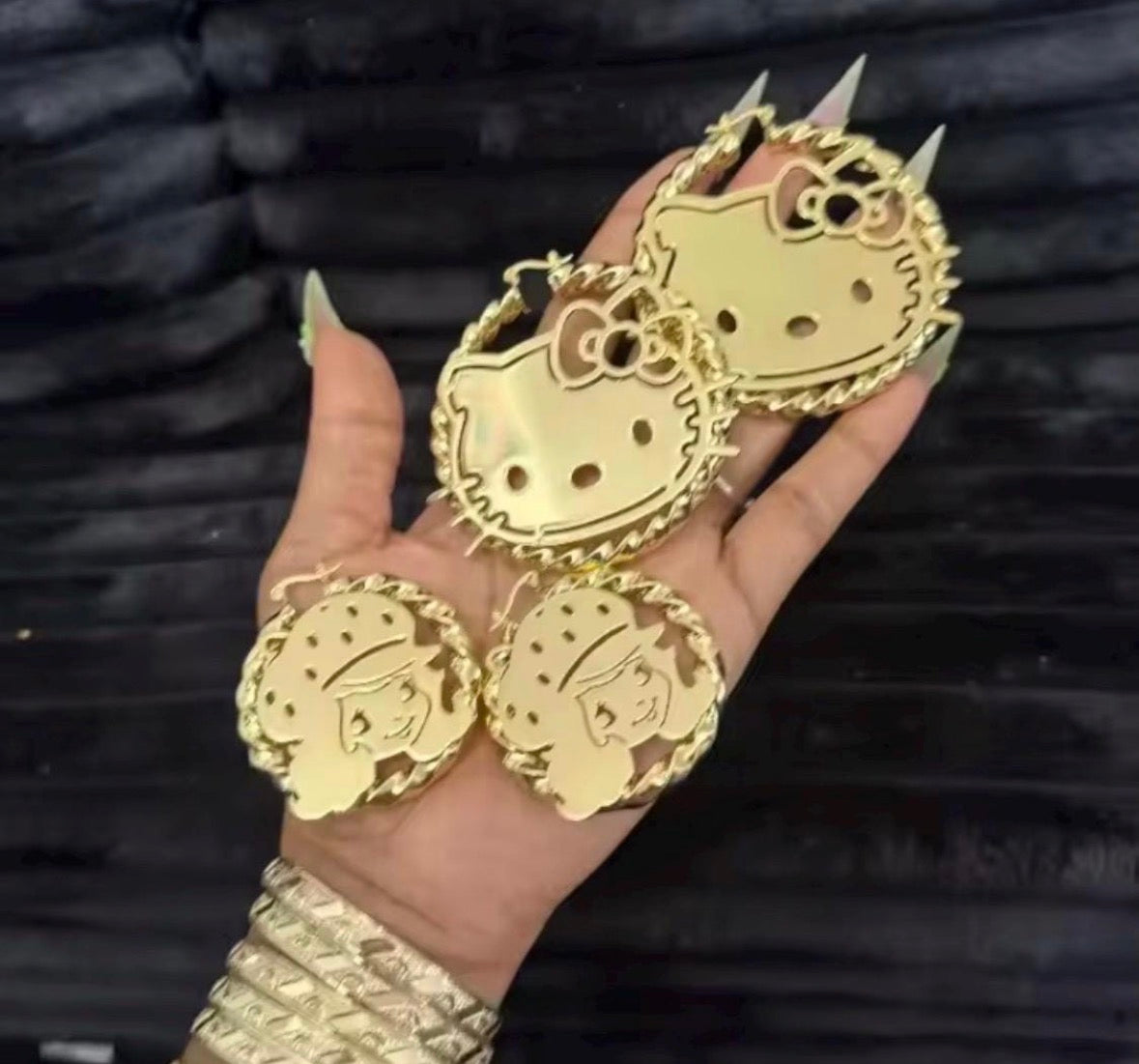 Hk Hoop Earrings