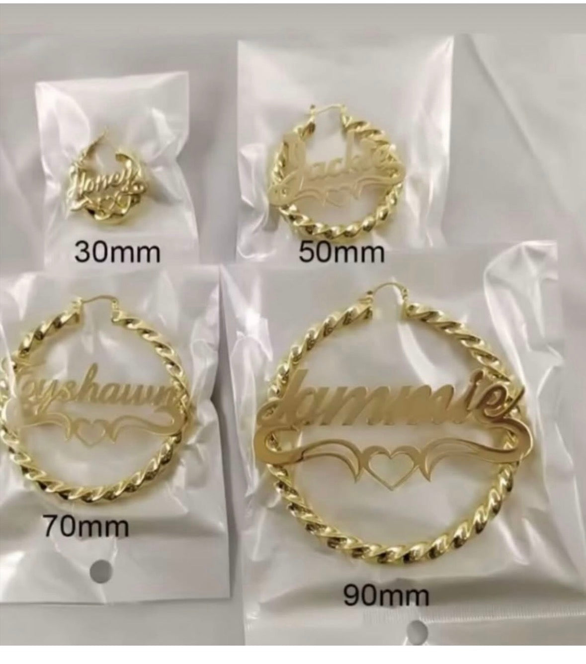 Custom earrings