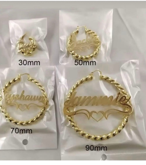 Custom earrings